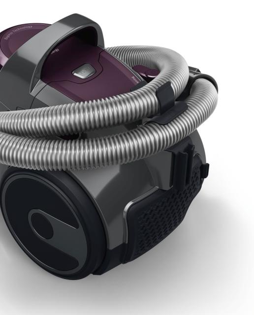Прахосмукачка Bosch BGC05AAA1, Vacuum Cleaner, 700 W, Bagless type, 1.5 L, 78 dB(A), Energy efficiency class A, purple/stone gray