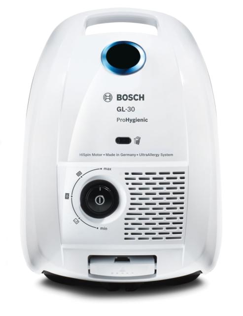 Прахосмукачка Bosch BGL3HYG, Vacuum Cleaner, GL-30 ProHygienic, PowerProtect Dustbag, 4l,  77 rdB(A), white