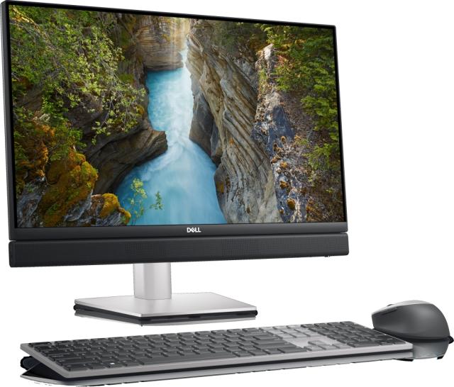 Настолен компютър Dell Optiplex 7410 AIO, Intel Core i5-13500T (6+8 Cores/24MB/1.6GHz to 4.6GHz), 23.8" FHD (1920x1080) Touch, 8GB (1x8GB) DDR4, 512GB SSD PCIe M.2, Integrated Graphics, FHD Camera, WiFi 6E, BT, Wireless, Windows 11 Home