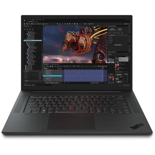 Лаптоп Lenovo ThinkPad P1 G6 Intel Core i7-13700H (up to 5.0GHz, 24MB), 32GB DDR5 5600MHz, 1TB SSD, 16" WUXGA (1920x1200) IPS AG, NVIDIA RTX A1000/6GB, FHD&IR Cam, Backlit KB, Color Calibration, WLAN, BT, FPR, Win11Pro, 3Y Premier 