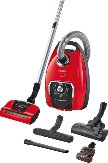Прахосмукачка Bosch BGB8PET1, Vacuum Cleaner, Hygienic SelfClean ProAnimal brush, washing HEPA filter, 74 dB, Series 8, red