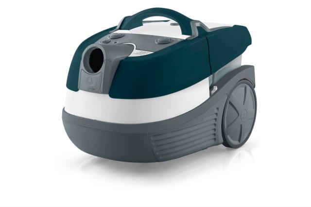 Перяща прахосмукачка Bosch BWD41720, 3in1 vacuum cleaner for dry and wet cleaning, 2,5 lt dust container, 1700 W, EPA 10 primary filter, 9 m radius, liquid pick-up nozzles, parquet brush, water tank: 5 l, turquoise-white-grey