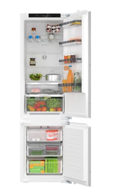 Хладилник Bosch KIN96VFD0, SER4, Built-in fridge-freezer, NoFrost, D, 193.5 x 55.8 cm, 290 l (215+75), 34 dB(A), VitaFresh, EcoAirflow, flat hinge