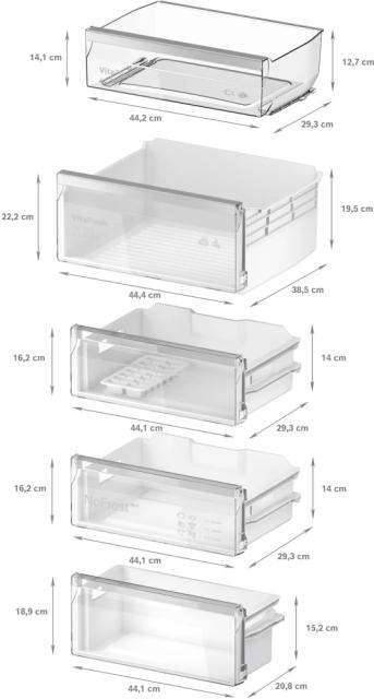 Хладилник Bosch KIN96VFD0, SER4, Built-in fridge-freezer, NoFrost, D, 193.5 x 55.8 cm, 290 l (215+75), 34 dB(A), VitaFresh, EcoAirflow, flat hinge