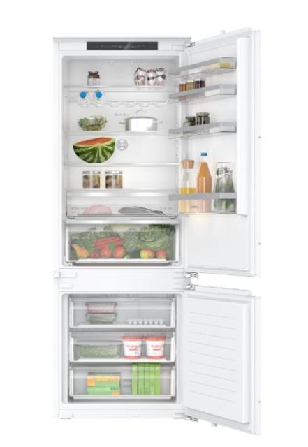 Хладилник Bosch KBN96VFE0, SER4, Built-in fridge-freezer, NoFrost, E, 193.5 x 70.8 cm, 383 l (285+98), 34 dB(A), VitaFresh XXL <0°C>, HC, flat hinge