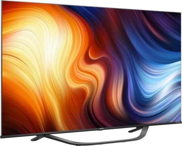 Телевизор Hisense 65" U7HQ, 4K Ultra HD 3840x2160, ULED, FALD, Quantum Dot, 144Hz, IPS, HDR 10+, HLG, Dolby Vision IQ, Dolby Atmos, Smart TV, WiFi 5GHz, WiFi Direct, BT, Anyview Cast, 4xHDMI, 2xUSB, LAN, CI+, DVB-T2/C/S2, Black