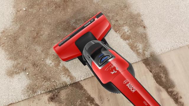 Прахосмукачка Bosch BCH86PET2, Cordless Handstick Vacuum Cleaner, Series 6, Athlet ProAnimal 28Vmax, Red