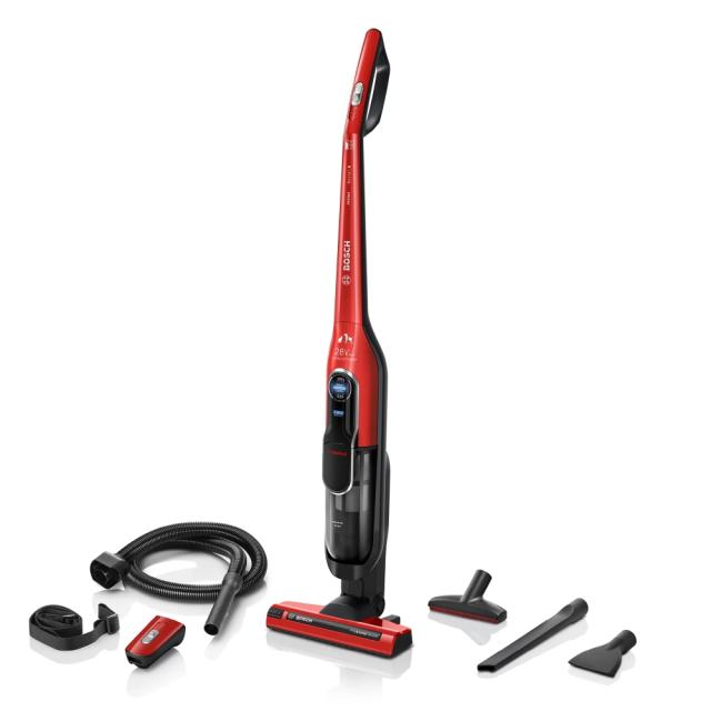 Прахосмукачка Bosch BCH86PET2, Cordless Handstick Vacuum Cleaner, Series 6, Athlet ProAnimal 28Vmax, Red