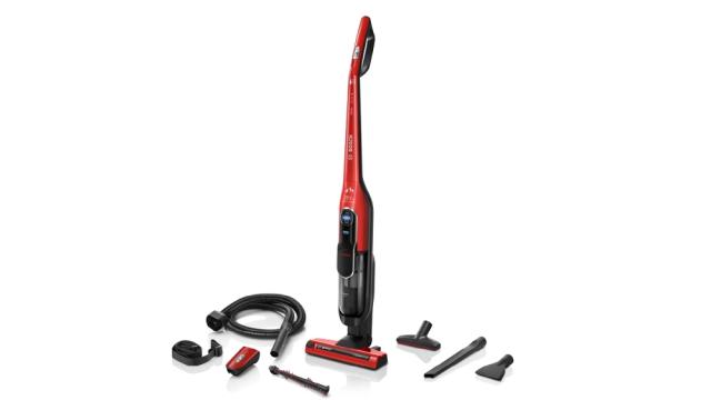 Прахосмукачка Bosch BCH86PET2, Cordless Handstick Vacuum Cleaner, Series 6, Athlet ProAnimal 28Vmax, Red