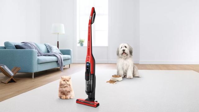 Прахосмукачка Bosch BCH86PET2, Cordless Handstick Vacuum Cleaner, Series 6, Athlet ProAnimal 28Vmax, Red