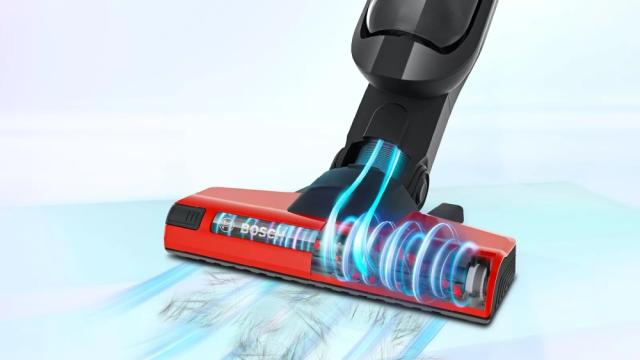 Прахосмукачка Bosch BCH86PET2, Cordless Handstick Vacuum Cleaner, Series 6, Athlet ProAnimal 28Vmax, Red