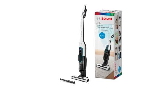 Прахосмукачка Bosch BCH86HYG2, Cordless Handstick Vacuum Cleaner, Series 6, Athlet ProHygienic 28Vmax, White