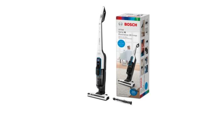 Прахосмукачка Bosch BCH86SIL2, Cordless Handstick Vacuum Cleaner, Series 6, Athlet ProSilence 28Vmax, White