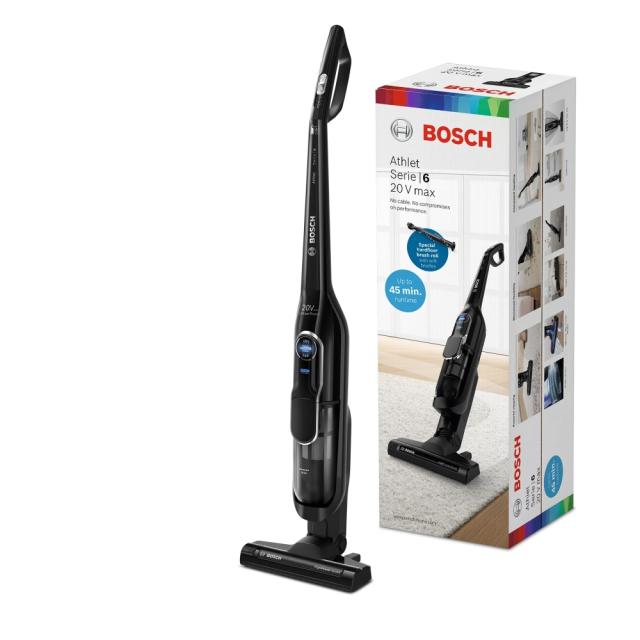 Прахосмукачка Bosch BBH85B2, Cordless Handstick Vacuum Cleaner, Series 6, 2 in 1, Athlet 20Vmax, Black