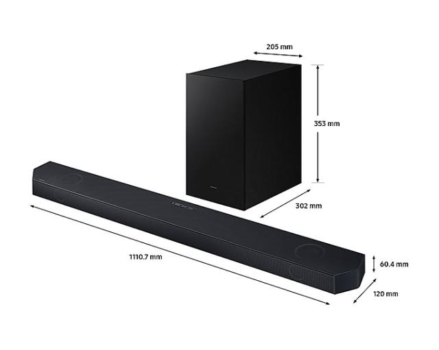 Аудио система Samsung HW-Q700C/EN 3.1.2ch, Dolby Digital Plus, Subwoofer Wireless, Black