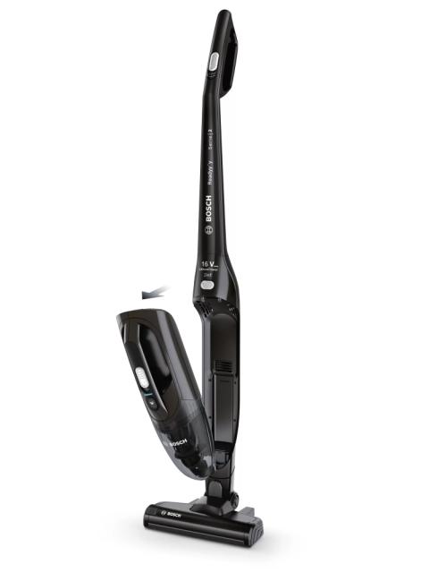 Прахосмукачка Bosch BCHF216B, Cordless Handstick Vacuum Cleaner, Series 2, 2 in 1, Readyy'y 16Vmax, Black