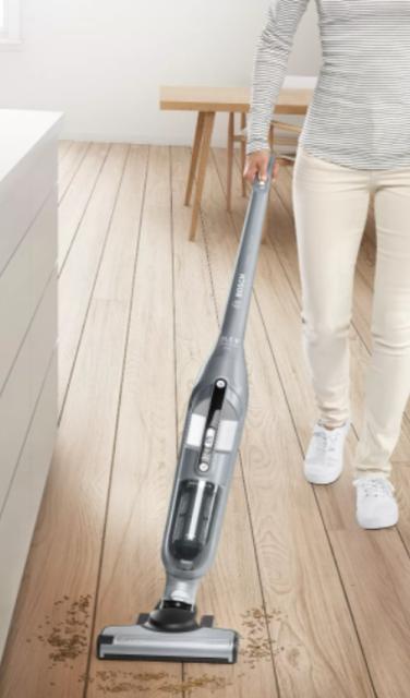Прахосмукачка Bosch BCH3P210, SER4 Rechargeable vacuum cleaner, 2in1, 21.6 V, Runtime: 50 min, Charging time: 5 h, Silver