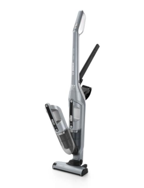 Прахосмукачка Bosch BCH3P210, SER4 Rechargeable vacuum cleaner, 2in1, 21.6 V, Runtime: 50 min, Charging time: 5 h, Silver