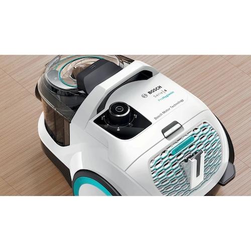 Прахосмукачка Bosch BGC21HYG1, SER4 Bagless vacuum cleaner ProHygienic, 550 W, 2.0 L, 76 dB(A), White