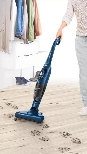 Прахосмукачка Bosch BCHF216S, Cordless Handstick Vacuum Cleaner, Series 2, 2 in 1, Readyy'y 16Vmax, Blue