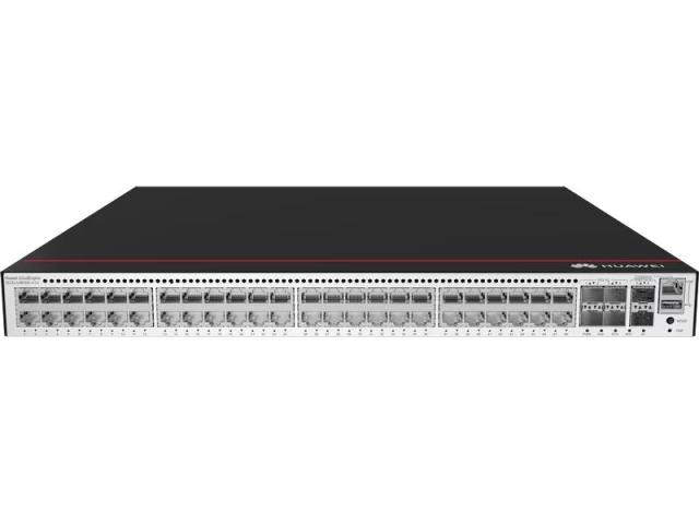 Комутатор Huawei S5735-L48P4XE-A-V2 (48*10/100/1000BASE-T ports, 4*10GE SFP+ ports, 2*12GE stack ports, PoE+, 1*AC power)