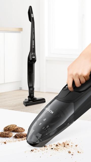 Прахосмукачка Bosch BCHF220B, Series 2, Cordless Handstick Vacuum Cleaner, 2 in 1, Readyy'y 20Vmax, Black