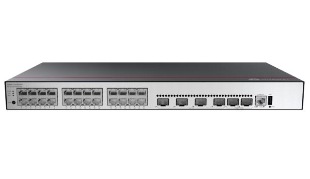 Комутатор Huawei S5735-L24T4XE-A-V2 (24*10/100/1000BASE-T ports, 4*10GE SFP+ ports, 2*12GE stack ports, AC power)