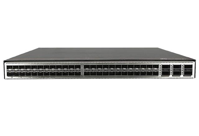 Комутатор Huawei CE6863E-48S6CQ switch (48*25GE SFP28, 6*100GE QSFP28, 2*AC power modules, 4*fan modules, port-side intake)