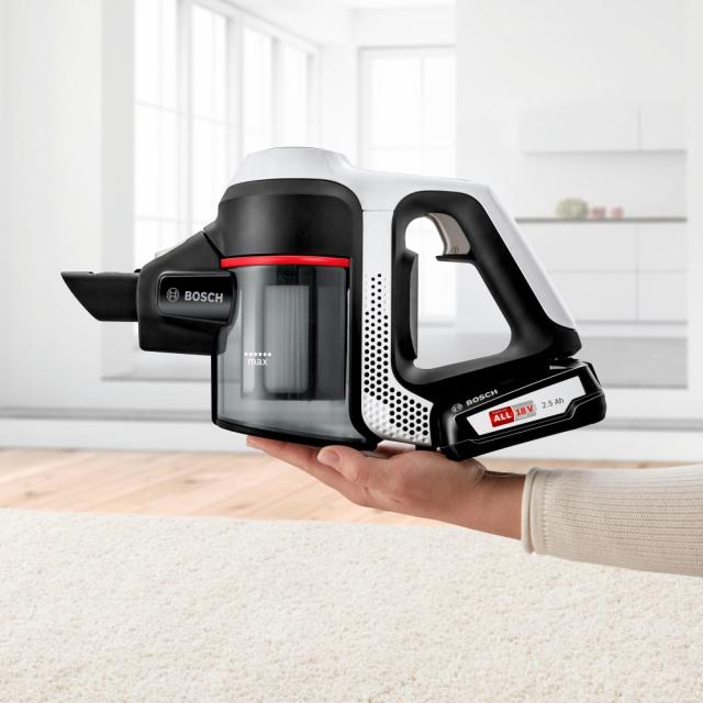 Прахосмукачка Bosch BCS61BAT2, Cordless Handstick Vacuum Cleaner, Series 6, White