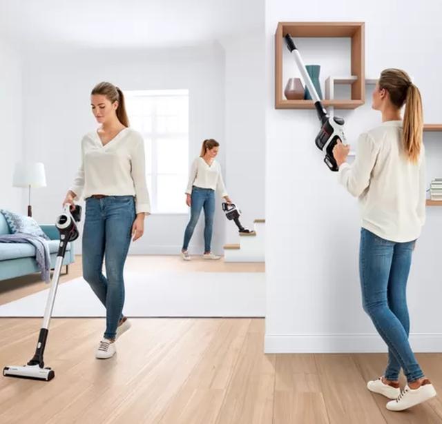 Прахосмукачка Bosch BCS61BAT2, Cordless Handstick Vacuum Cleaner, Series 6, White