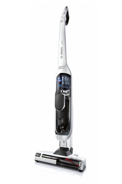 Прахосмукачка Bosch BCH6ATH25, Cordless Handstick Vacuum Cleaner, Athlet 25.2V, AllFloor HighPower brush, White