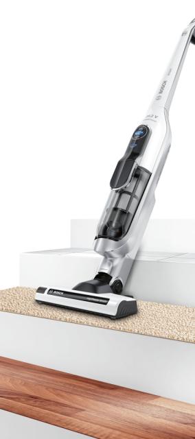 Прахосмукачка Bosch BCH6ATH25, Cordless Handstick Vacuum Cleaner, Athlet 25.2V, AllFloor HighPower brush, White