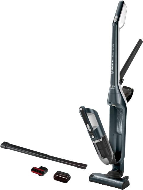 Прахосмукачка Bosch BCH3ALL25, Cordless Handstick Vacuum cleaner, 2 in 1, Flexxo 25.2V, built-in accessories, midnight sapphire metallic