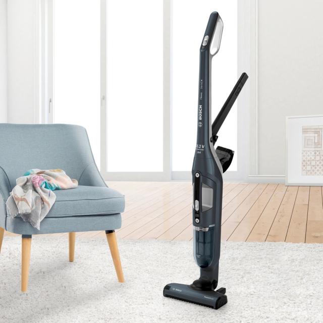 Прахосмукачка Bosch BCH3ALL25, Cordless Handstick Vacuum cleaner, 2 in 1, Flexxo 25.2V, built-in accessories, midnight sapphire metallic