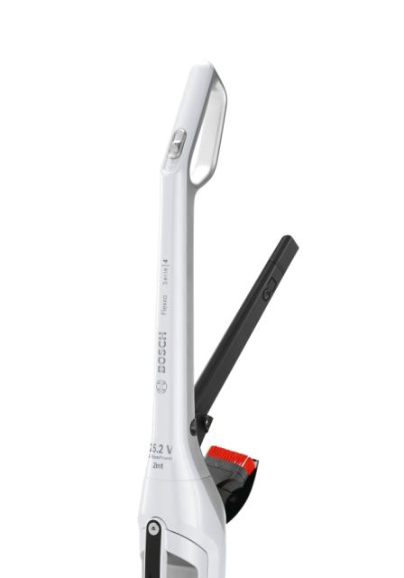 Прахосмукачка Bosch BCH3K255, Wireless Vacuum Cleaner, 2 in 1, with built-in accessories, polar white metallic