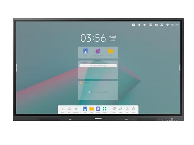 Интерактивен дисплей Samsung Interactive E-Board WM75C 75" Android OS  4K Digital Flipchart TOUCH , Mirroring, Wi-Fi, Black
