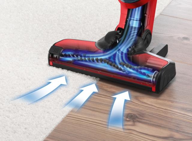 Прахосмукачка Bosch BBH3ZOO25, Wireless Vacuum Cleaner, 2 in 1, with built-in pet accessory, tornado red