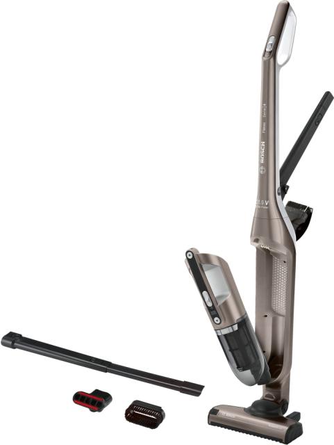 Прахосмукачка Bosch BCH3ALL21, Cordless Handstick Vacuum cleaner 2 in 1 Flexxo, Serie 4, 21.6V, built-in accessories, cinnamon brown metallic
