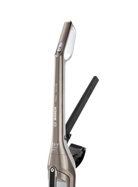 Прахосмукачка Bosch BCH3ALL21, Cordless Handstick Vacuum cleaner 2 in 1 Flexxo, Serie 4, 21.6V, built-in accessories, cinnamon brown metallic