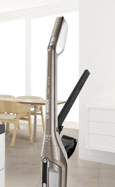Прахосмукачка Bosch BCH3ALL21, Cordless Handstick Vacuum cleaner 2 in 1 Flexxo, Serie 4, 21.6V, built-in accessories, cinnamon brown metallic