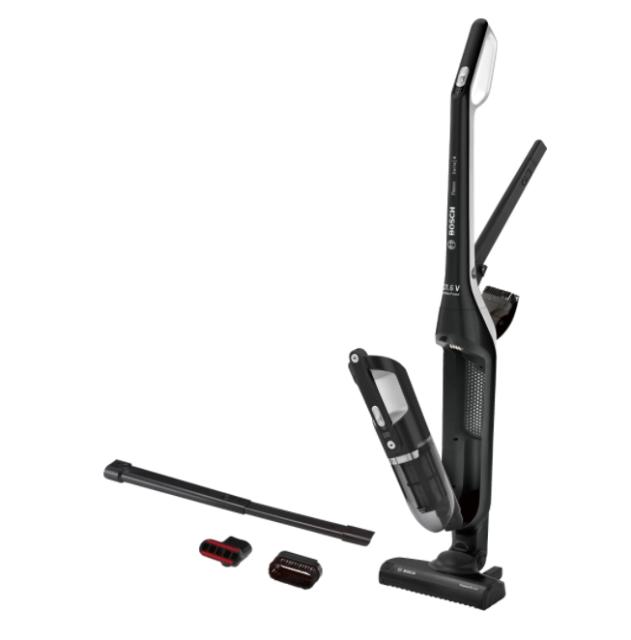 Прахосмукачка Bosch BBH32101, Cordless Handstick Vacuum cleaner 2 in 1 Flexxo, Serie 4, 21.6V, built-in accessories, black