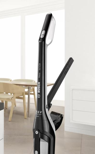 Прахосмукачка Bosch BBH32101, Cordless Handstick Vacuum cleaner 2 in 1 Flexxo, Serie 4, 21.6V, built-in accessories, black