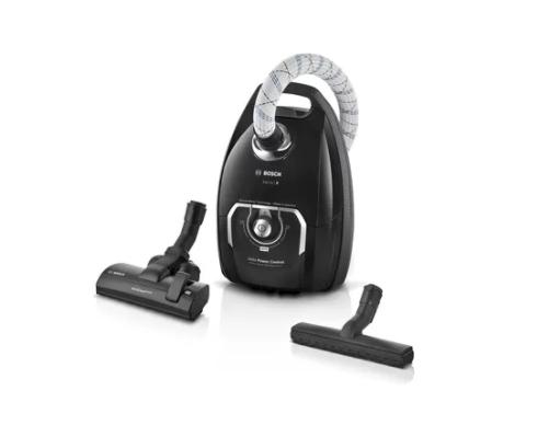 Прахосмукачка Bosch BGL8X329 Series 8, Vacuum cleaner with bag, 5l, Sturdy textile hose, Black