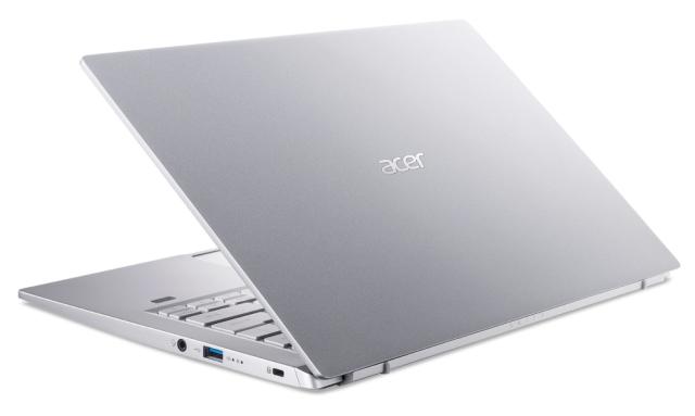 Лаптоп Acer Swift 3, SF314-43-R0W7, AMD Ryzen 7 5700U (1.8GHz up to 4.3GHz, 12MB) 14" IPS FHD ComfyView (1920x1080), 16GB DDR4, 512GB PCIe SSD, AMD Radeon, WiFi 6AX+BT, HD Cam, FPR, Silver, No OS