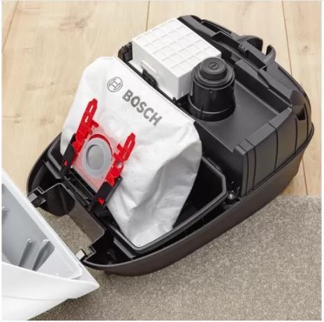 Прахосмукачка Bosch BGB6SIL1 Series 6, Vacuum cleaner with bag, 4l, ProSilence, Remote control, 66dB, White