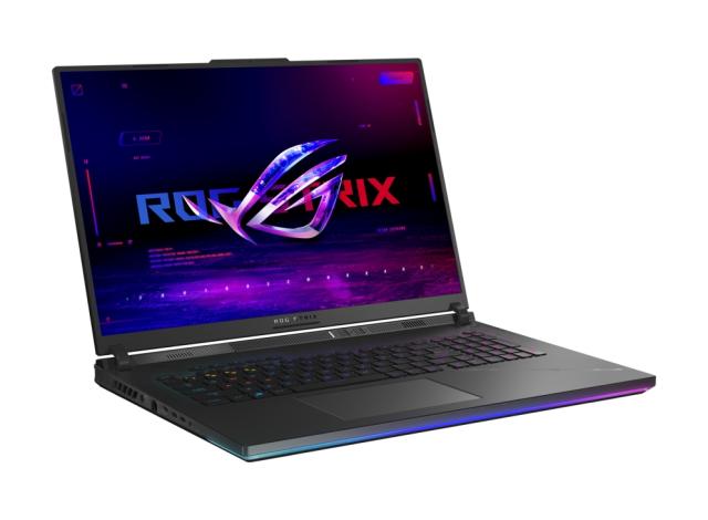 Лаптоп Asus ROG Strix SCAR 18 G834JY-N6005X, i9-13980HX  2.2 GHz ,18" QHD+ 16:10 (2560 x 1600, WQXGA) 240Hz,32GB DDR5 4800MHz (2x16GB), 1TB + 1TB PCIe 4.0 (RAID 0), RTX 4090,16GB DDR6, WiFi 6, RGB Per-Key Kbd, Win 11 Pro, Black