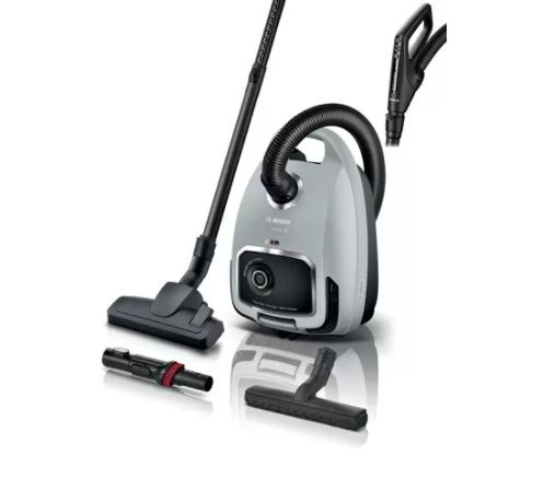 Прахосмукачка Bosch BGB6X330 Series 6, Vacuum cleaner with bag, 4 l, Washable HEPA filter, 12 m operating range, Remote control, Gray