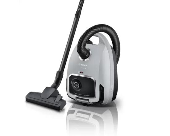 Прахосмукачка Bosch BGB6X330 Series 6, Vacuum cleaner with bag, 4 l, Washable HEPA filter, 12 m operating range, Remote control, Gray