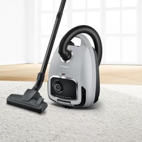 Прахосмукачка Bosch BGB6X330 Series 6, Vacuum cleaner with bag, 4 l, Washable HEPA filter, 12 m operating range, Remote control, Gray