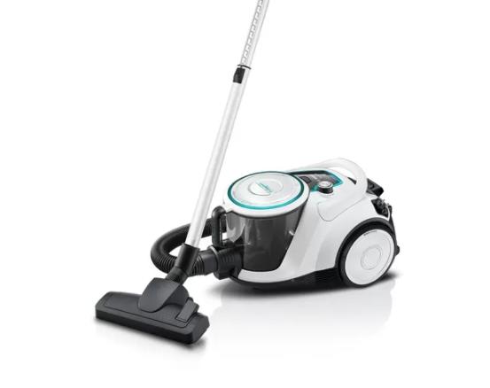 Прахосмукачка Bosch BGS41HYG1 Series 6, Vacuum cleaner without bag, ProHygienic, 2.4 l capacity, SensorBagless Technology, EasyClean system, AirCycle sensor technology, QuattroPower system, White